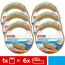 tesa Doppelseitiges Klebeband Universal im 6er Pack - Vielseitiges Klebeband für Verpackungen, Deko und Teppiche oder zum Basteln - 6 Rollen je 10 m