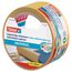 tesa Doppelseitiges Klebeband Universal - Vielseitiges Klebeband für Verpackungen, Deko und Teppiche oder zum Basteln - 10 m x 50 mm (Packung mit 2)