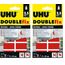 UHU Doppelstrips Transparent,Transparente doppelseitige Klebe- und Montage-Strips, 12 Strips (Packung mit 2)