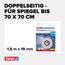 tesa Powerbond MIRROR - Doppelseitiges Montageband zur Fixierung von Spiegeln - Feuchtigkeitsbeständiges Klebeband für Bad und Dusche - 1,5 m x 19 mm