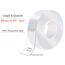 Doppelseitiges Klebeband Extra Stark, Waschbares Spurlos Dünn Nano Tape, Transparent und Ablösbar Beidseitiges Klebeband für Teppich, Zuhause, Küche, Auto oder Büro(10M * 2CM * 2MM)