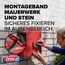 tesa Powerbond Montageband für Ziegel und Stein, 10 kg Haltekraft pro Meter - doppelseitiges Montageklebeband für Innen und Außen - 1,50 m x 19 mm