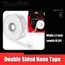 Realth Doppelseitiges Nano Klebeband/Starkes Montageband | Transparent | Spurlos | Waschbar | Keine Rückstände | für Zuhause Büro Geschäft Deko-Karte Poster Fotowand(NT30) | 30mm x 5m