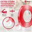 Sanojtape Doppelseitiges Klebeband Extra Stark Transparent 19mm x 10m Nano Double Sided Tape Klebeband Starkes Montageband Klar Auto LED Acryl Gel