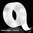 Doppelseitiges Klebeband Extra Stark Transparent, Beidseitiges Klebeband Durchsichtig Wasserfest, Double Sided Adhesive Nano Tape, Doppelklebeband Roller für Spiegel Teppich Fliesen Wand Montage (5m)