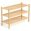 BAM BOO BOX - Schuhregal aus Bambus, Schuhablage mit 3 Ebenen, 68 x 28 x 46 cm, Erweiterbar Stapelbar, Schuhschrank Holz, Shoe Rack, Regal für Wohnzimmer oder Flur (Bambus)