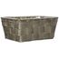 WENKO Aufbewahrungskorb Adria Mini Taupe - Badkorb, rechteckig, Kunststoff-Geflecht, Polypropylen, 19 x 9 x 14 cm, Taupe Mini Long