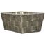 WENKO Aufbewahrungskorb Adria Mini Taupe - Badkorb, rechteckig, Kunststoff-Geflecht, Polypropylen, 19 x 9 x 14 cm, Taupe Mini Long