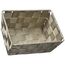 WENKO Aufbewahrungskorb Adria Mini Taupe - Badkorb, rechteckig, Kunststoff-Geflecht, Polypropylen, 19 x 9 x 14 cm, Taupe Mini Long