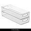 iDesign InterDesign Home Kitchen Organizer Mülleimer für Speisekammer, Kühlschrank, Gefrierschrank und Aufbewahrungsschrank, 40,6 x 15,2 x 7,6 cm, robustem, Kunststoff, Transparent, 1 Stück, Medium
