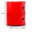 Kartell Componibili, 2 Elements, Rot, Runde Basis