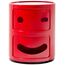 Kartell Componibili Container zwinkernd, Kunststoff, Rot, 32 x 32 x 40 cm
