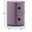 Kartell Componibili, 2 Elements, Violet, Runde Basis