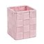 WENKO 22577100 Adria Aufbewahrungskorb mit Deckel Rosa Würfel - Badkorb Küchenkorb, Polypropylen, 7.5 x 7.5 x 9.0 cm
