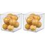 iDesign 71530EU Cabinet/Kitchen Binz Aufbewahrungsbox, mittelgroßer Küchen Organizer aus Kunststoff, würfelförmige Box, 15,2 cm x 15,2 cm x 15,2 cm, durchsichtig (Packung mit 2)