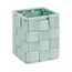 WENKO 22576100 Adria Aufbewahrungskorb mit Deckel Mint Würfel - Badkorb Küchenkorb, Polypropylen , 7.5 x 7.5 x 9.0 cm