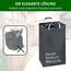 COTTARA® Pfandflaschen Sammelbehälter xxl – Pfandbehälter verschließbar aus recyceltem Material – Flaschensammler Leergut zur Flaschenaufbewahrung oder recycling Behälter – grau 75L