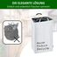 COTTARA® Pfandflaschen Sammelbehälter xxl – Pfandbehälter verschließbar aus recyceltem Material – Flaschensammler Leergut zur Flaschenaufbewahrung oder recycling Behälter – weiß 75L