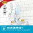 Command Handtuchhalter für Badezimmer, Satin Nickel - 1 Handtuchhalter + 4 Wasserfeste Streifen - Organisieren ohne Löcher und Bohren - Haltekraft bis zu 1,3 kg