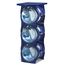 Stapelbares Wasserflaschen-Aufbewahrungsregal, beste Wasserkrüge, 1,8 l, Krughalter für Küche, Schrank und Büro, verstärktes Polypropylen (Blau, 3 ohne Regal)