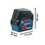 Bosch Professional Kreuzlinienlaser GCL 2-15 mit Halterung, 3x AA Batterien, Zieltafel, Schutztasche, Einlage für L-BOXX, Karton (Arbeitsbereich: 15m)