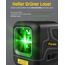 Fanttik D2 Kreuzlinienlaser Selbstnivellierend, Linienlaser Grün 30m, Wiederaufladbare Batterie, USB-C Aufladung, Magnetische Halterung 360°, Pulsmodus, IP54, für DIY und Dekoration - Schwarz