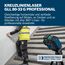 Bosch Professional Linienlaser GLL 80-33 G (Halterung LB 10, grüner Laser, Arbeitsbereich: bis 30m, Dual Power Source, 4x1.5V LR6 Batterien, Schutztasche)