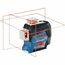 Bosch Professional 12V System Linienlaser GLL 3-80 C (1x Akku 12V, Universalhalterung BM 1, m. App-Funktion, roter Laser, Innenbereich, max. Arbeitsbereich: 30 m, Tasche, in L-BOXX)