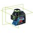 Bosch Professional Linienlaser GLL 3-80 G (grüner Laser, Innenbereich, max. Arbeitsbereich: 30 m, 4x AA Batterie, im Handwerkerkoffer), Blau