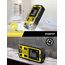 Olufey Laser Entfernungsmesser 120m, Digitales Laser Entfernungsmesse mit LCD Hintergrundbeleuchtung, ±2mm Genauigkeit, Pythagoras/Abstand/Fläche/Volumen Messungen, 2 AAA Batterien