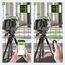 Huepar 12 Linien-3D selbstnivellierendes Laserniveau mit LCD-Bildschirm 3 x 360 ° Bluetooth-Verbindung Grüner Strahl Fadenkreuz Laserwerkzeug -360° Horizontal/Vertikal Laser S03CG-C