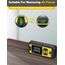 Olufey Laser Entfernungsmesser 70m, Digitales Laser Entfernungsmesse mit LCD Hintergrundbeleuchtung, ±2mm Genauigkeit, Pythagoras/Abstand/Fläche/Volumen Messungen, 2 AAA Batterien