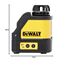 Dewalt Kreuzlinien Laser, rot DW088K (Batteriebetreiben 1 vertikaler und 1 horizontaler Strahl, selbstnivellierend, 2-Tasten Bedienung, Pulsmodus zum Einsatz von Empfängern, Sichtbarkeit bis 15 m)