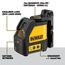 DEWALT Kreuzlinien-Laser (selbstnivellierend, horizontale und vertikale Laserlinien, Laserfarbe Rot, Laserklasse 2, 2-Tasten-Bedienung, inkl. Wandhalterung, Batterien und Koffer) DW088K