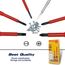 CCLIFE 6-tlg VDE Schraubendreher Set 1000V isoliert mit Spannungsprüfer Schlitz Kreuz PH1 PH2 Anti Rutsch Griff