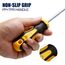 CCLIFE Magnetisches Schraubendreher Set 6-tlg Schlitz Kreuzschlitz PH0 PH1 PH2 CRV Stahl mit Ergonomischem Griff Anti Rutsch