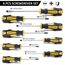 CCLIFE Schraubendreher Set 8tlg Magnetischer Schraubenzieher Satz mit Schlitz, Pozidriv und Kreuzschlitz CR-V Schraubendrehersatz mit Koffer