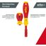 Wiha Schraubendreher und Bit Set slimVario (41231) 19tlg. |Schraubenzieher Griff VDE Bits für Elektriker I Schlitz/Kreuz/PlusMinus/TORX/Innensechskant