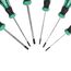 TX Schraubendreher Set für Torx Schrauben 6 tlg. mit ENSURE-Tip aus Q-50 Stahl von WIESEMANN 1893 I T10, T15, T20, T25, T30, T40 I Mit Magnetischer Spitze I 81147