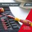 Wiha Schraubendreher und Bit Set slimVario (41231) 19tlg. |Schraubenzieher Griff VDE Bits für Elektriker I Schlitz/Kreuz/PlusMinus/TORX/Innensechskant