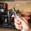 SMALLRIG Kamera Multitool Werkzeug mit Schraubendreher und Schraubenschlüssel, Folding Screwdriver Tool Set mit 7 Funktionswerkzeugen im Lieferumfang Enthalten für Kamera Rig, Silber - 2213D