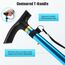 Thlevel Faltbar Gehstock Bergstock Spazierstock Wanderstock Canes Urlaubs Höhenverstellbar rutschfest Leicht Unisex Blau