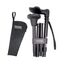 KMINA Gehstock Klappbar mit Ergonomischem Griff Links, Höhenverstellbarer Spazierstock für Herren und Damen, Faltbarer Stock aus Aluminium, Schwarz