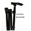 Homecraft Folding Coloured Walking Stick with Wooden Handle, Lightweight Adjustable Walking Cane for Balance, Mobility Aid, Grey Marble, 835-925mm