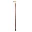 Ajuny Faltbarer Holz Gehstock Spazierstock & Klappstock Stützstock Gehhilfe Rutschfester Gummifuß Ergonomischer Messinggriff im Fritz-Stil Silberblatt-Design für Herren Damen Senioren 91,4 cm/36 Zoll