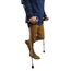 KMINA Unterarmgehstützen mit Softgriff (2 Stück), Krücken für Erwachsene, Schwarz, Höhenverstellbare Orthopädische Gehhilfe für Senioren, Belastbar bis 125 kg, Ergonomische - Hergestellt in Europa