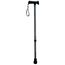 Luxuriöser Damen-Gehstock mit Gravur, geätzt, verstellbar, mit weichem Gel-Griff, ergonomischer Griff für Damen, 64,8 cm – 90,2 cm, Schwarz