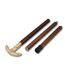 Ajuny Walking Stöcke für Männer Frauen Senioren hölzerne Stöcke mit abnehmbaren Messing Haken Design Handle Golden Finish dekorative Stock Geschenke 36 Zoll