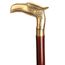 Ajuny Holz Gehstock für Herren Damen und Senioren mit Messing Metallgriff Antik Handgefertigt 91,4 cm Goldenes Adlerkopf Design Accessoire Täglicher Gebrauch Geschenk für Erwachsene
