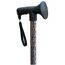 Luxuriöser Damen-Gehstock mit Gravur, geätzt, verstellbar, mit weichem Gel-Griff, ergonomischer Griff für Damen, 64,8 cm – 90,2 cm, Schwarz